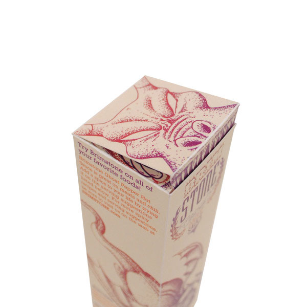 Brimstone Ghost Pepper Hot Sauce lid shut