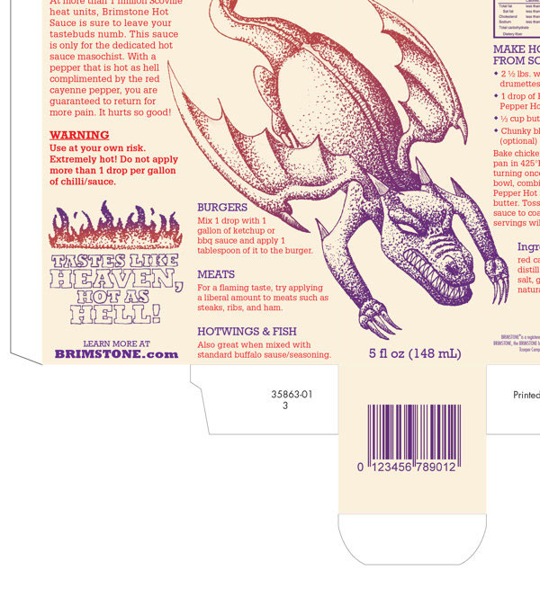 Hot sauce packaging