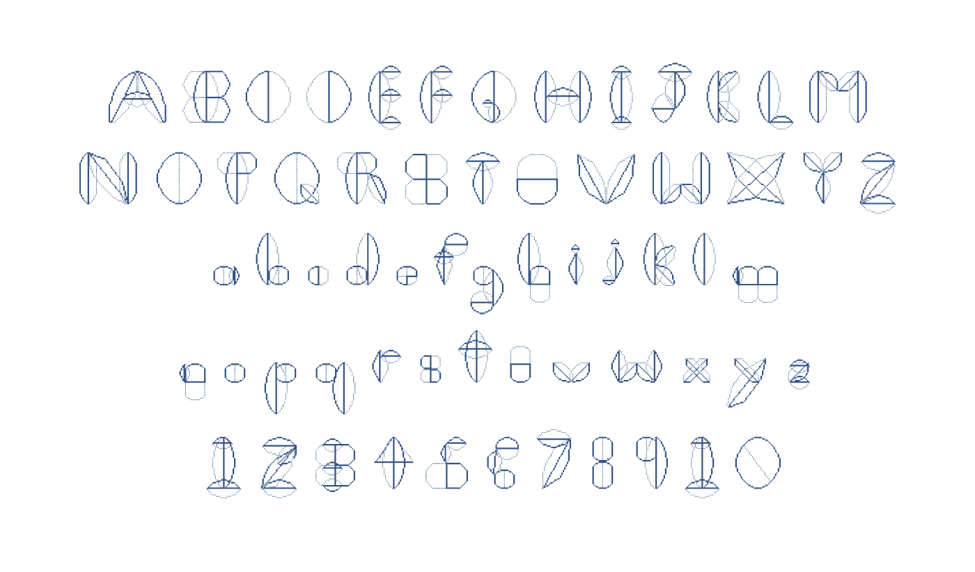 Cooper Blueprint character set